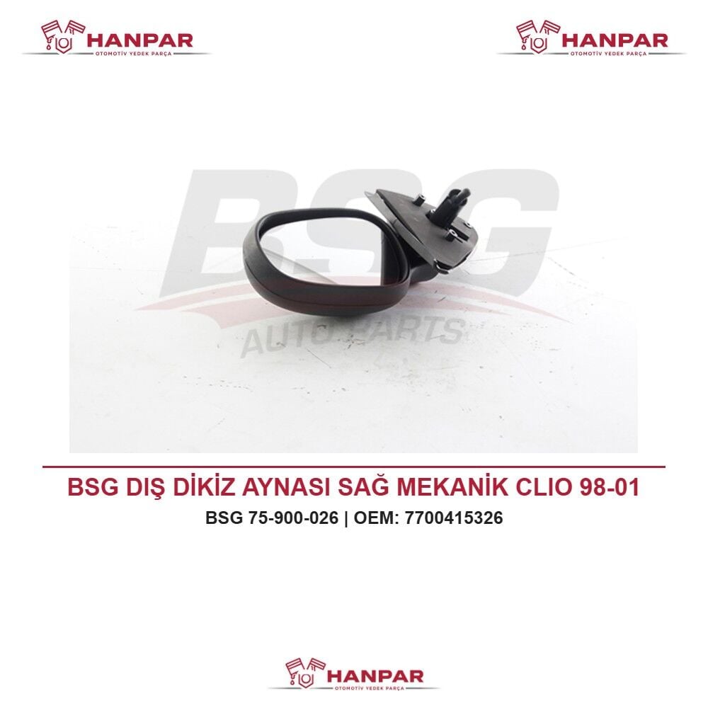 BSG DIŞ DİKİZ AYNASI SAĞ MEKANİK CLIO 98-01