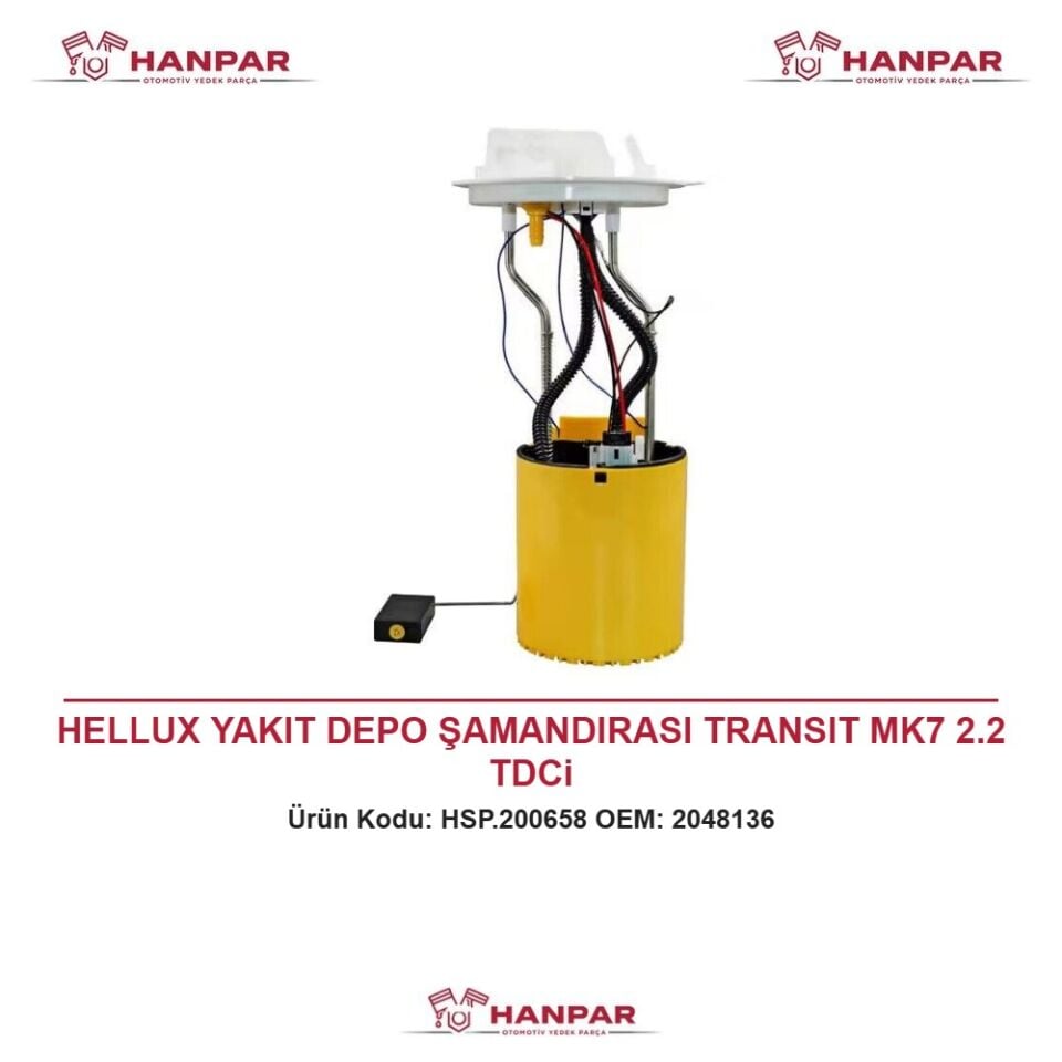 HELLUX YAKIT DEPO ŞAMANDIRASI TRANSIT MK7 2.2 TDCi