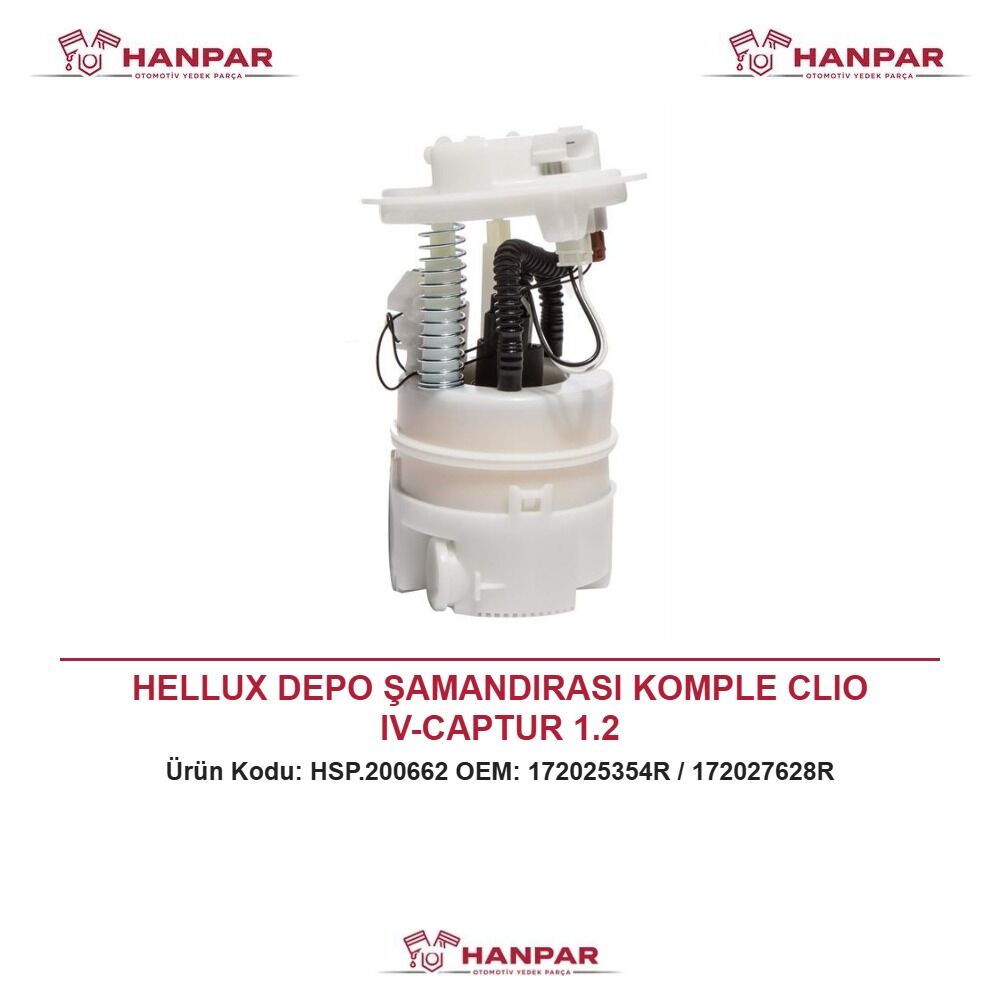 HELLUX DEPO ŞAMANDIRASI KOMPLE CLIO IV-CAPTUR 1.2