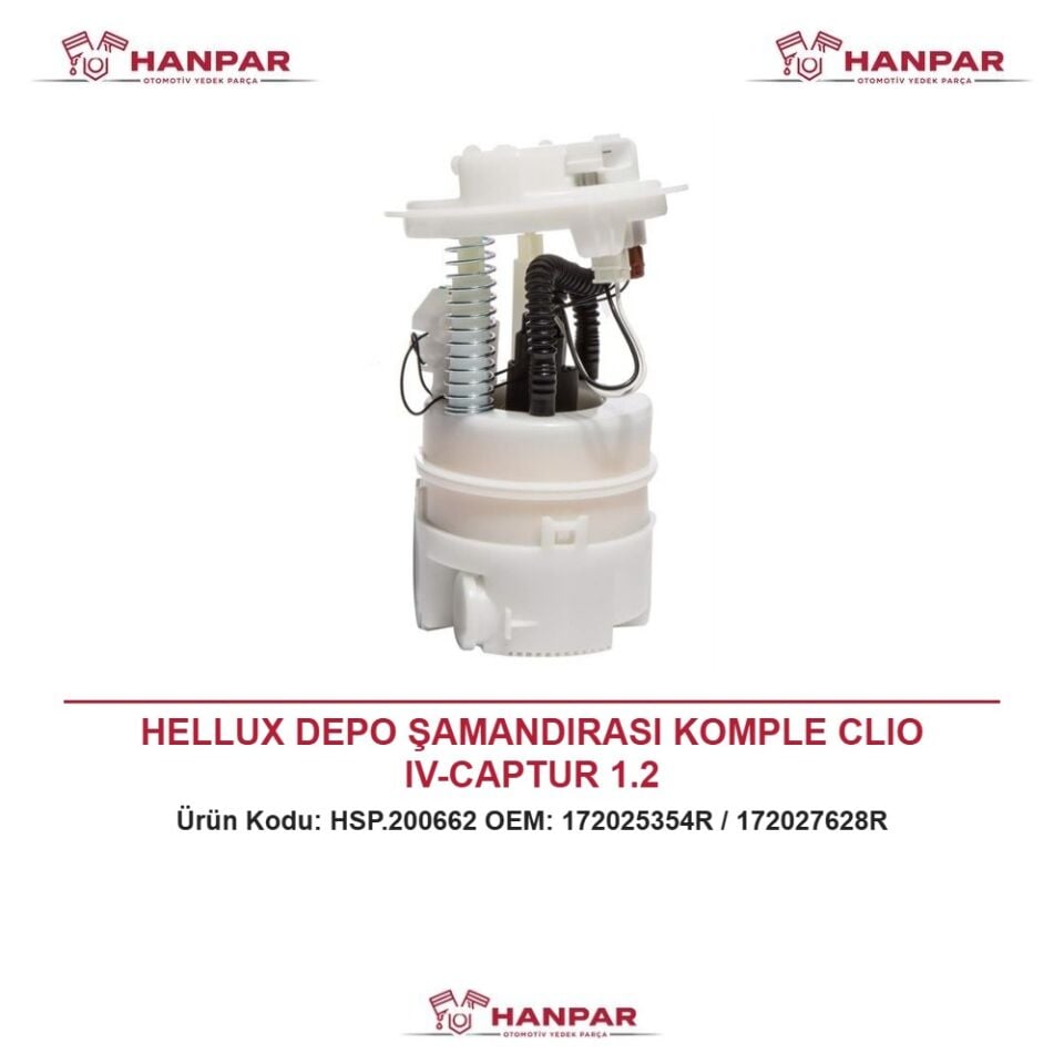 HELLUX DEPO ŞAMANDIRASI KOMPLE CLIO IV-CAPTUR 1.2