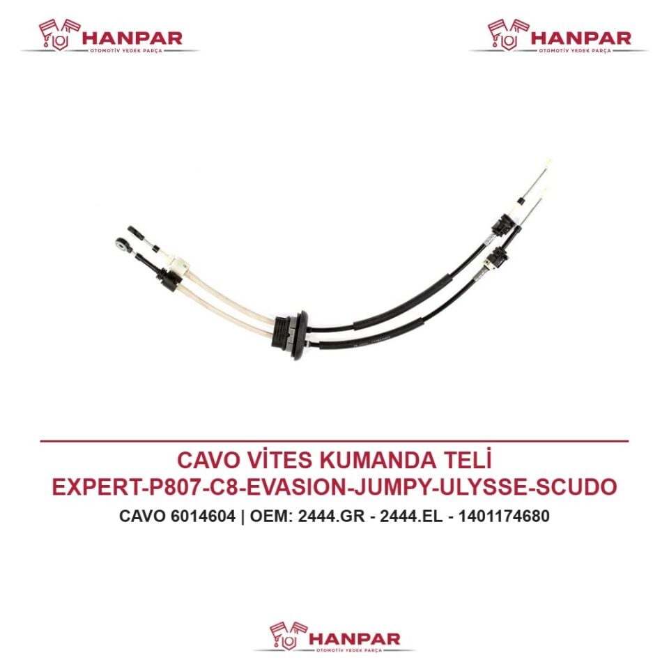 CAVO VİTES KUMANDA TELİ EXPERT-P807-C8-EVASION-JUMPY-ULYSSE-SCUDO 06=> (ML6C ŞANZUMAN HARİÇ)