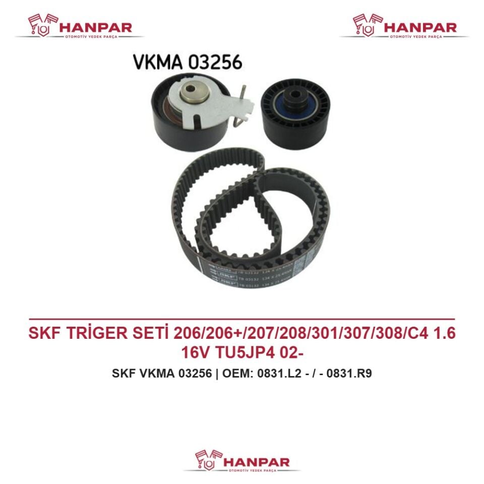 SKF TRİGER SETİ 206/206+/207/208/301/307/308/C4 1.6 16V TU5JP4 02-