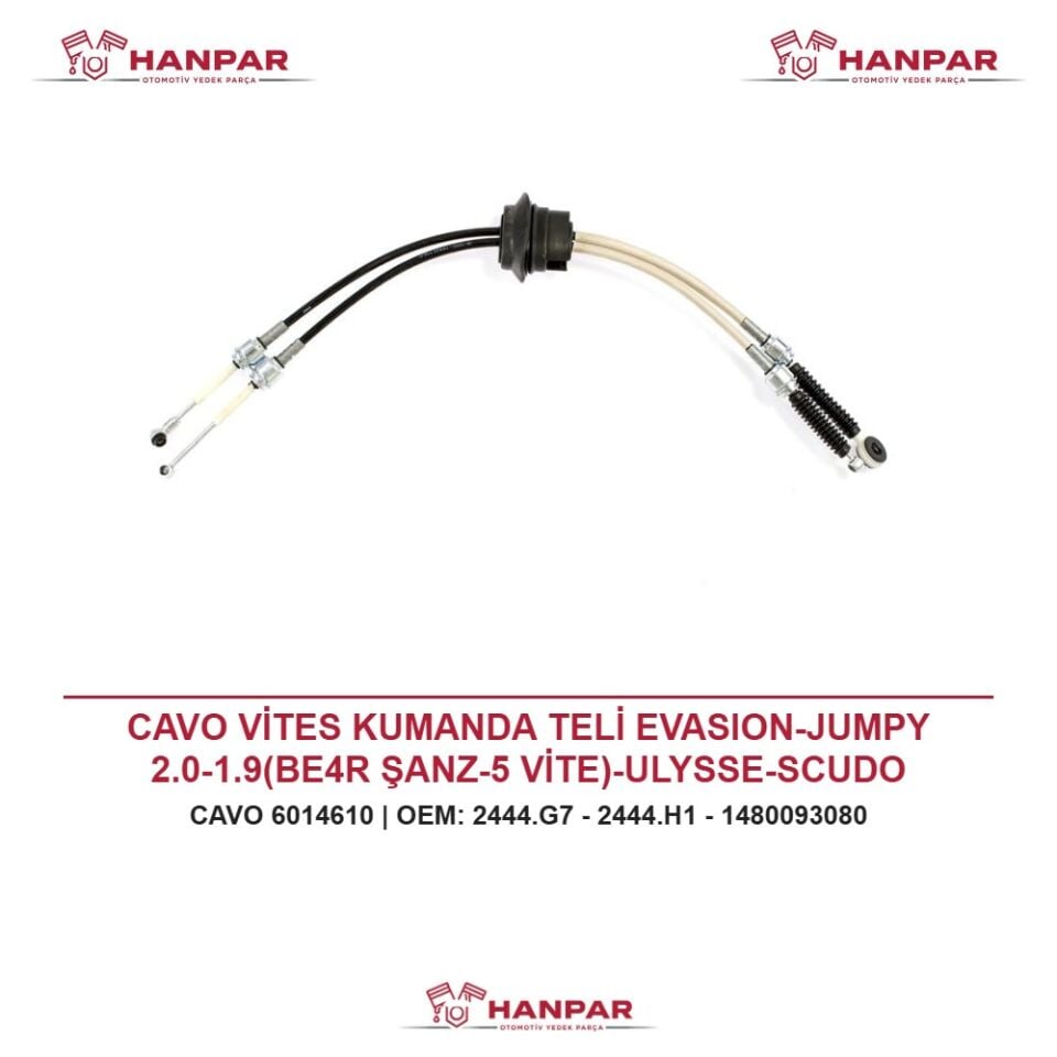CAVO VİTES KUMANDA TELİ EVASION-JUMPY 2.0-1.9(BE4R ŞANZ-5 VİTE)-ULYSSE-SCUDO 1.6-2.0-1.9DS 95>