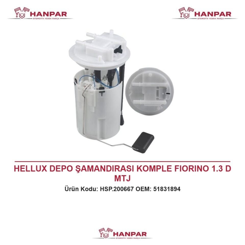 HELLUX DEPO ŞAMANDIRASI KOMPLE FIORINO 1.3 D MTJ