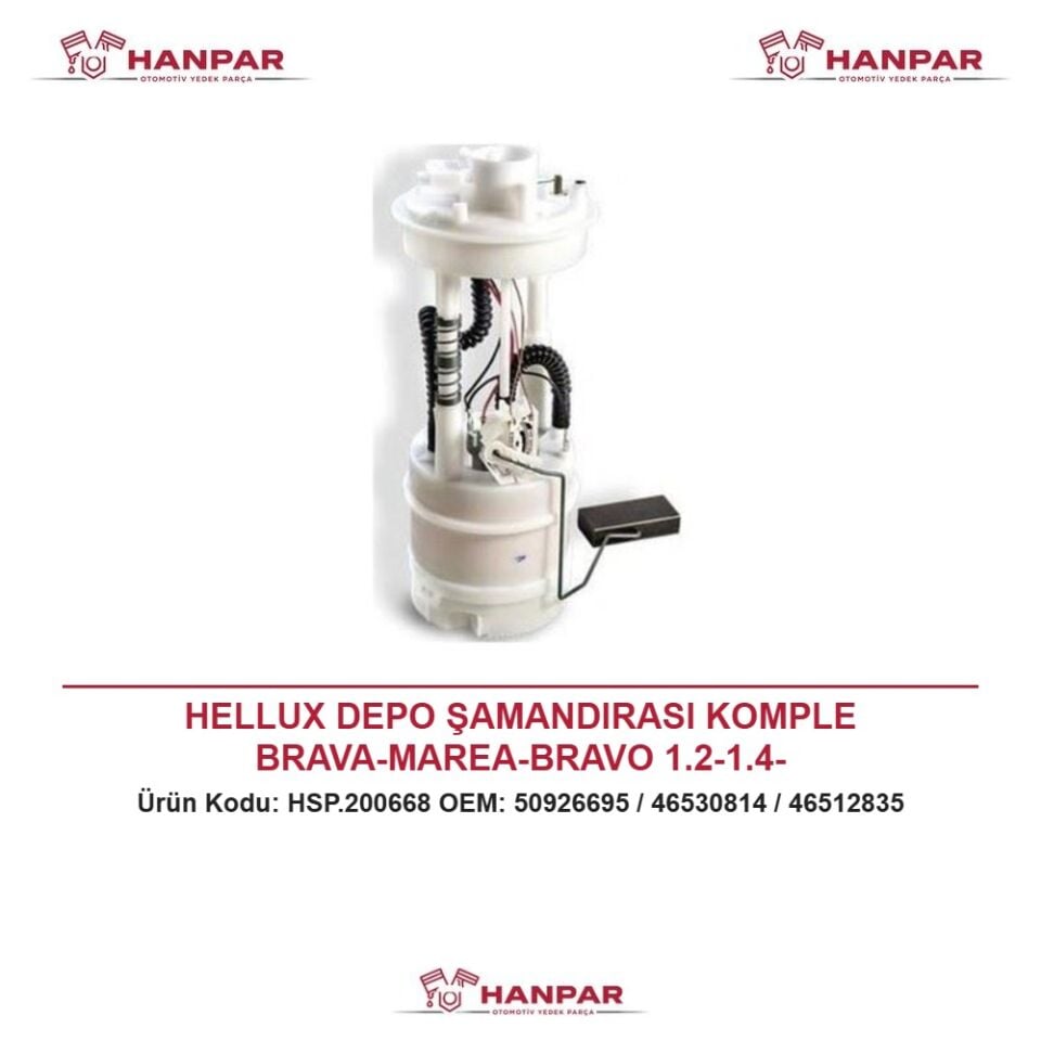 HELLUX DEPO ŞAMANDIRASI KOMPLE BRAVA-MAREA-BRAVO 1.2-1.4-