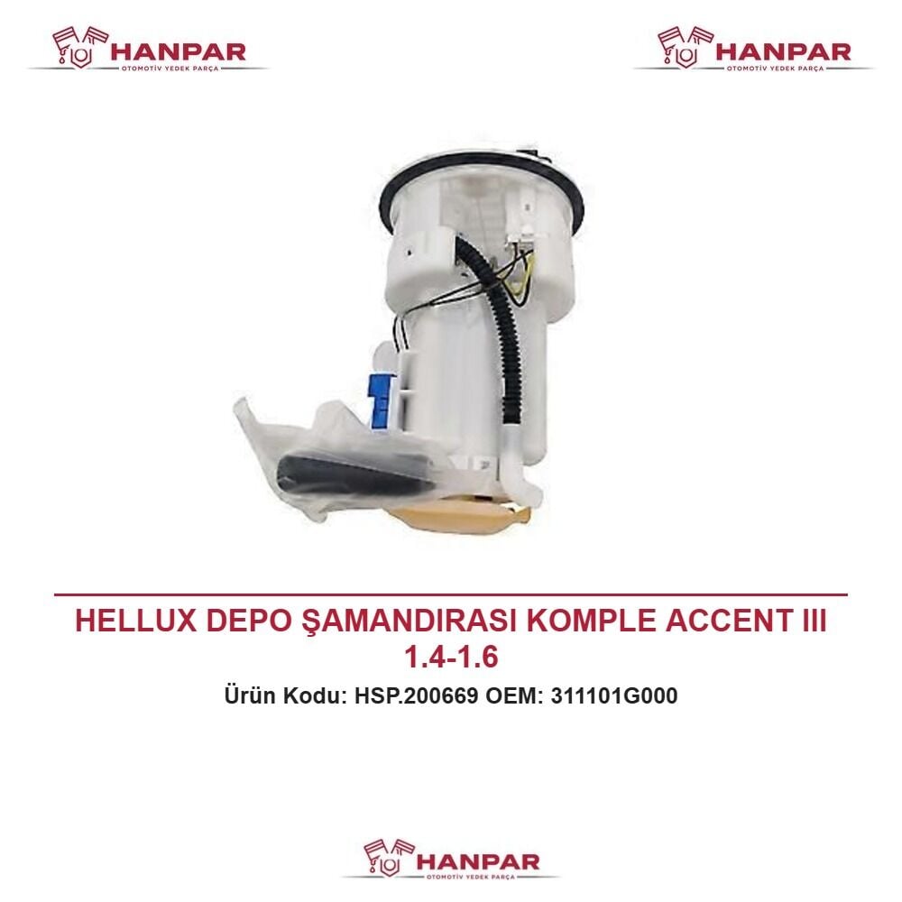 HELLUX DEPO ŞAMANDIRASI KOMPLE ACCENT III 1.4-1.6