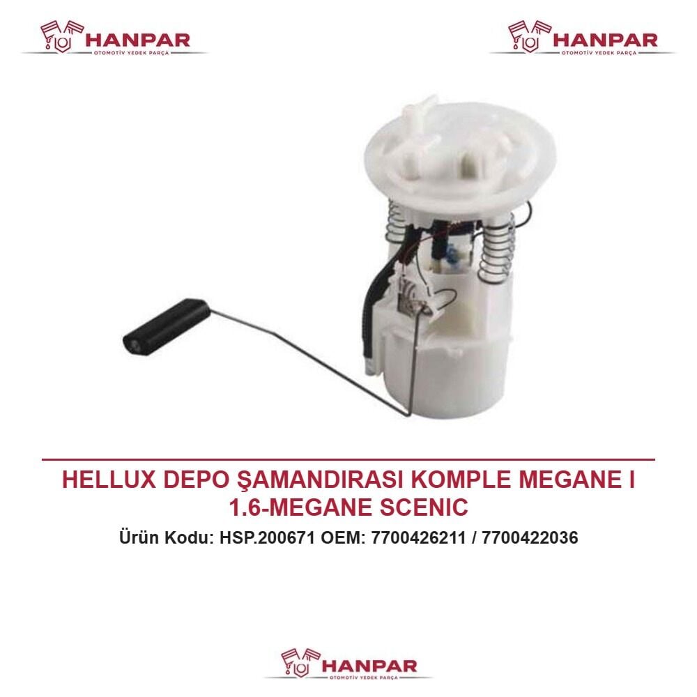 HELLUX DEPO ŞAMANDIRASI KOMPLE MEGANE I 1.6-MEGANE SCENIC