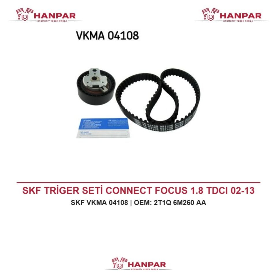 SKF TRİGER SETİ CONNECT FOCUS 1.8 TDCI 02-13