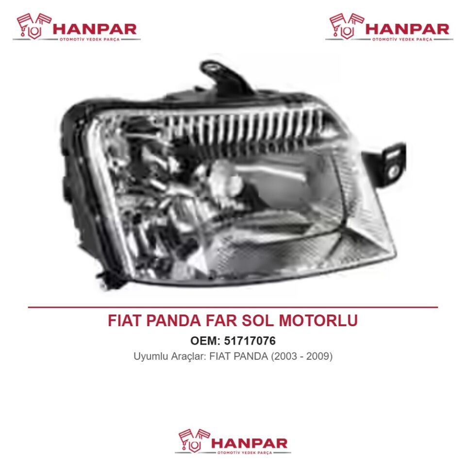 FIAT PANDA FAR SOL MOTORLU (2003-2009)