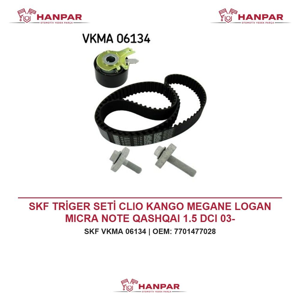 SKF TRİGER SETİ CLIO KANGO MEGANE LOGAN MICRA NOTE QASHQAI 1.5 DCI 03-