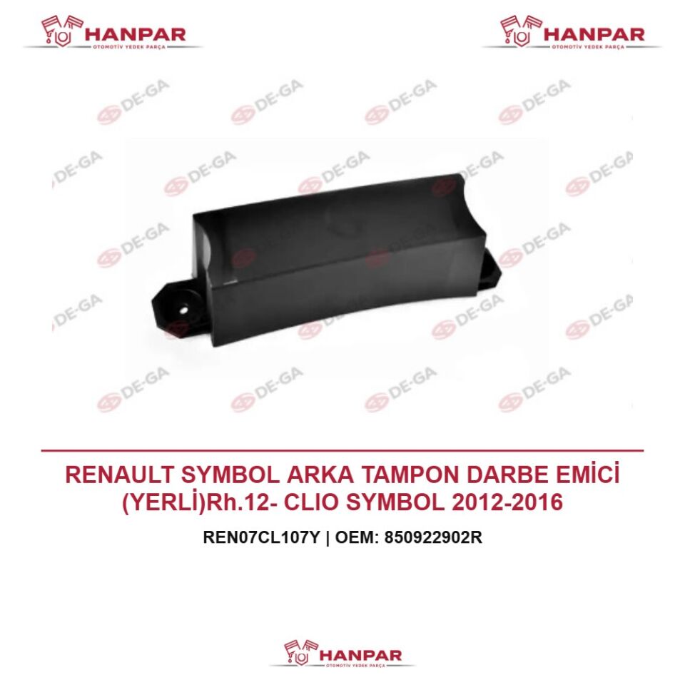 RENAULT SYMBOL ARKA TAMPON DARBE EMİCİ (YERLİ)Rh.12- CLIO SYMBOL 2012-2016