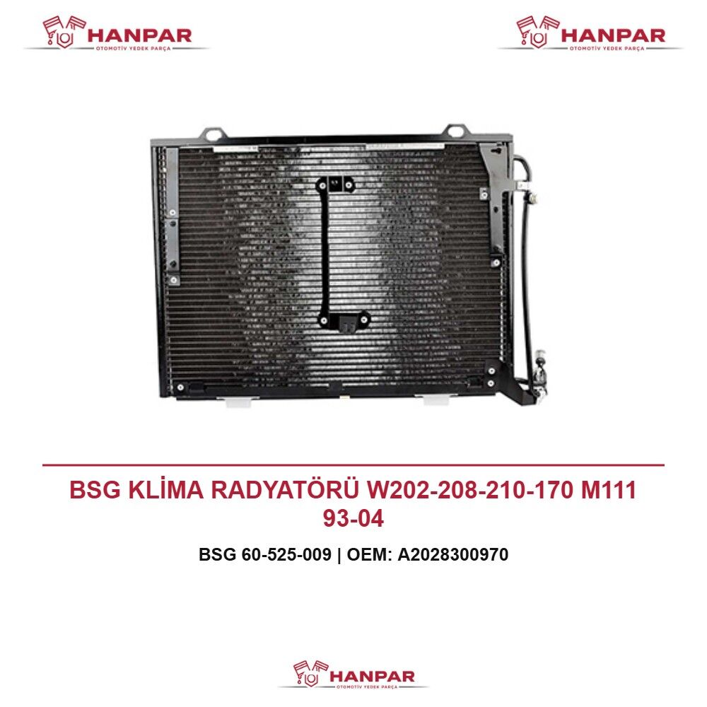 BSG KLİMA RADYATÖRÜ W202-208-210-170 M111 93-04