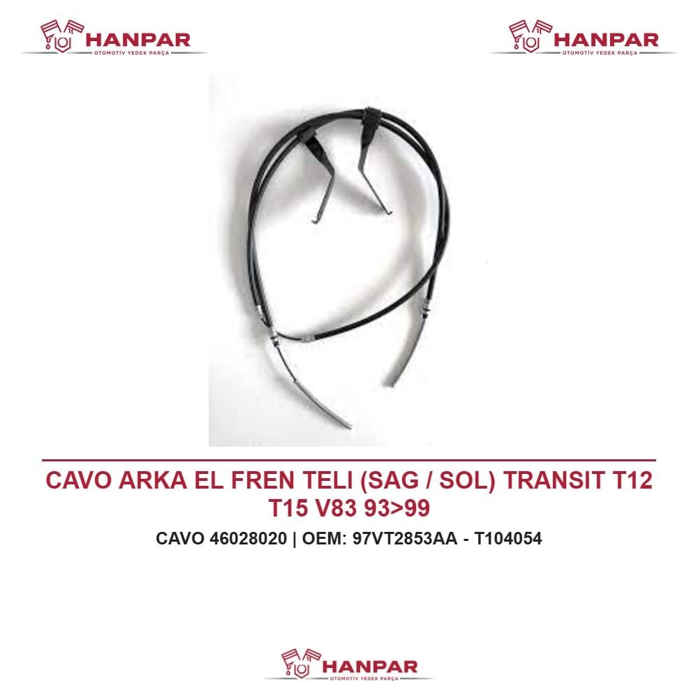 CAVO ARKA EL FREN TELI (SAG / SOL) TRANSIT T12 T15 V83 93>99