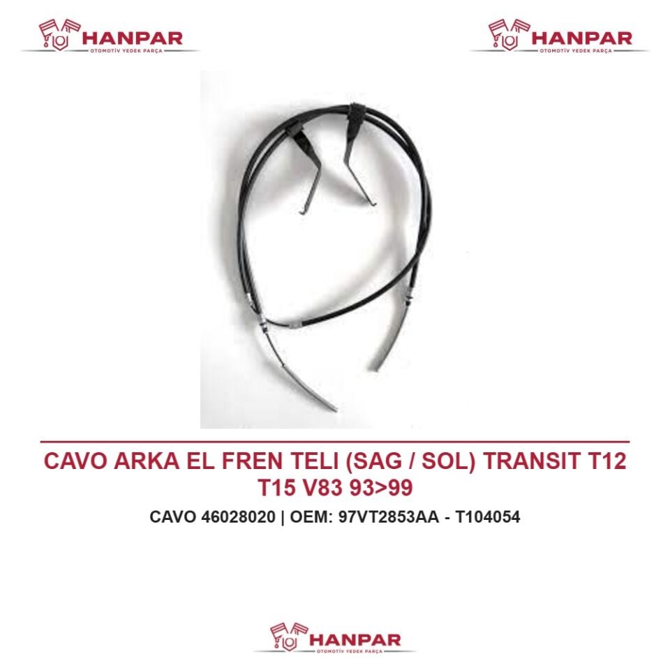 CAVO ARKA EL FREN TELI (SAG / SOL) TRANSIT T12 T15 V83 93>99