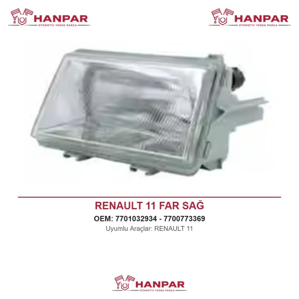 RENAULT 11 FAR SAĞ