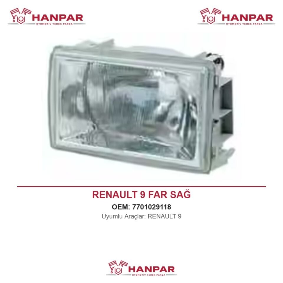 RENAULT 9 FAR SAĞ