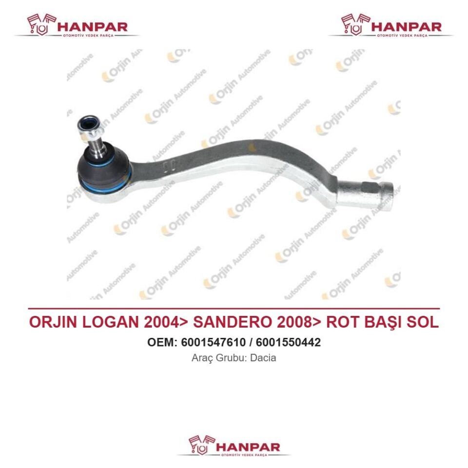 ORJIN LOGAN 2004> SANDERO 2008> ROT BAŞI SOL
