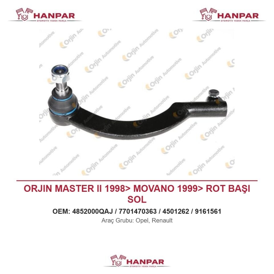 ORJIN MASTER II 1998> MOVANO 1999> ROT BAŞI SOL
