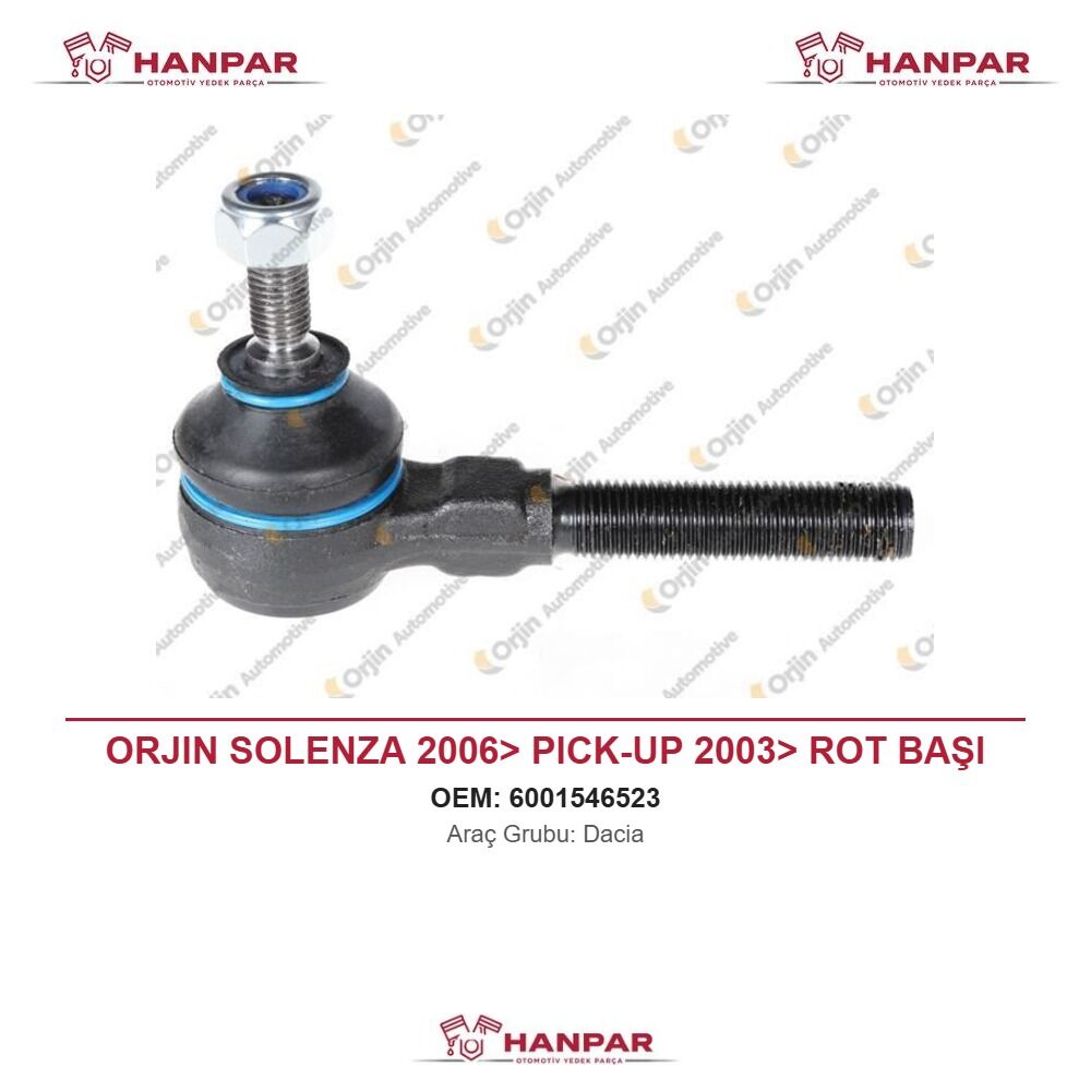 ORJIN SOLENZA 2006> PICK-UP 2003> ROT BAŞI