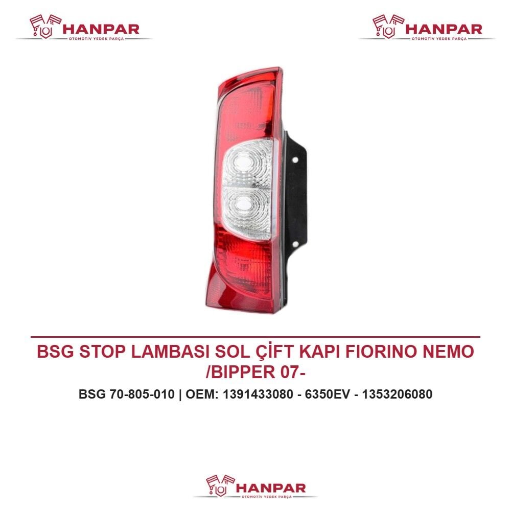 BSG STOP LAMBASI SOL ÇİFT KAPI FIORINO NEMO /BIPPER 07-