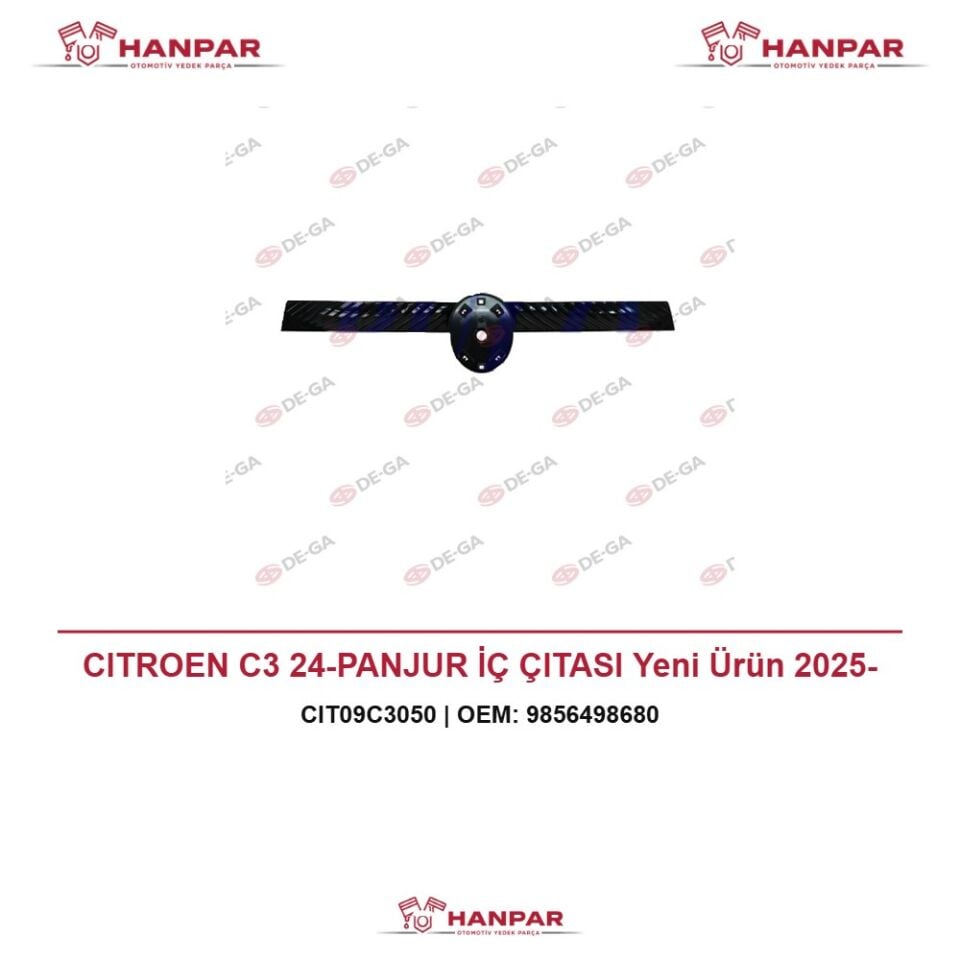 CITROEN C3 24-PANJUR İÇ ÇITASI Yeni Ürün 2025-