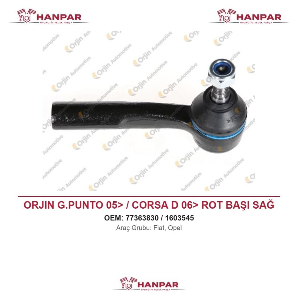 ORJIN G.PUNTO 05> / CORSA D 06> ROT BAŞI SAĞ