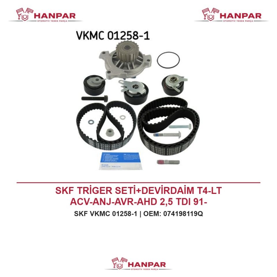 SKF TRİGER SETİ+DEVİRDAİM T4-LT ACV-ANJ-AVR-AHD 2,5 TDI 91-
