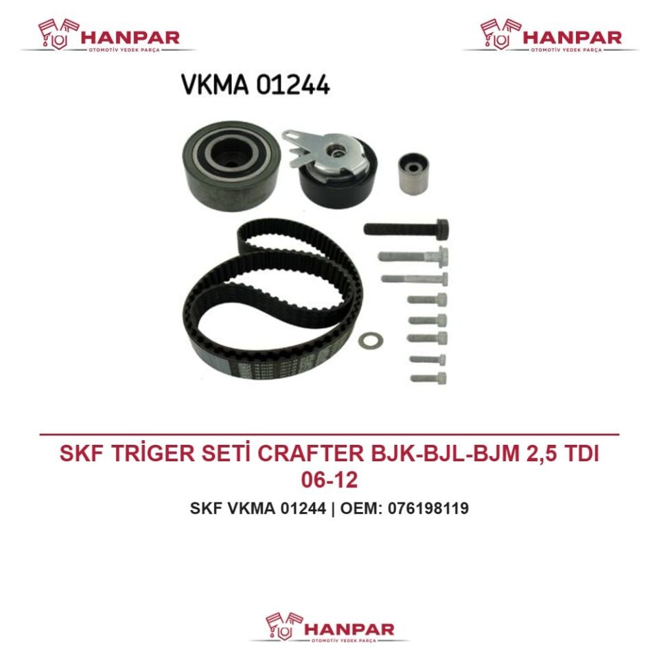 SKF TRİGER SETİ CRAFTER BJK-BJL-BJM 2,5 TDI 06-12