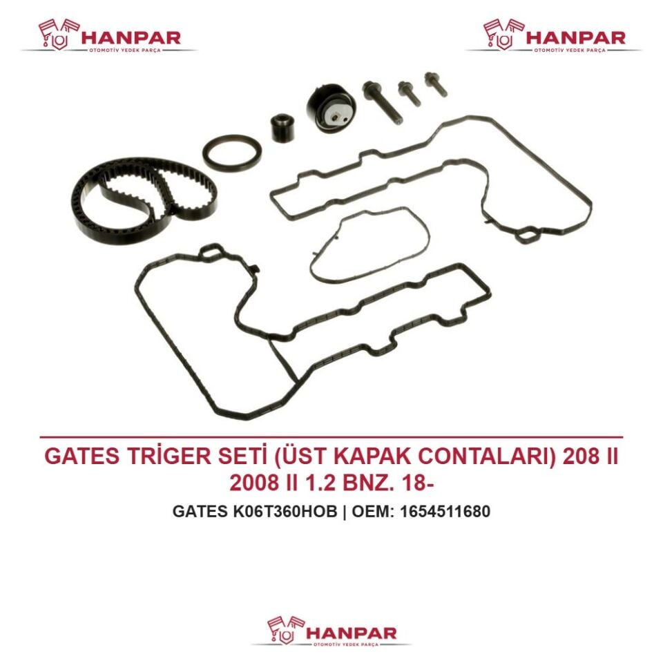 GATES TRİGER SETİ (ÜST KAPAK CONTALARI) 208 II 2008 II 1.2 BNZ. 18-