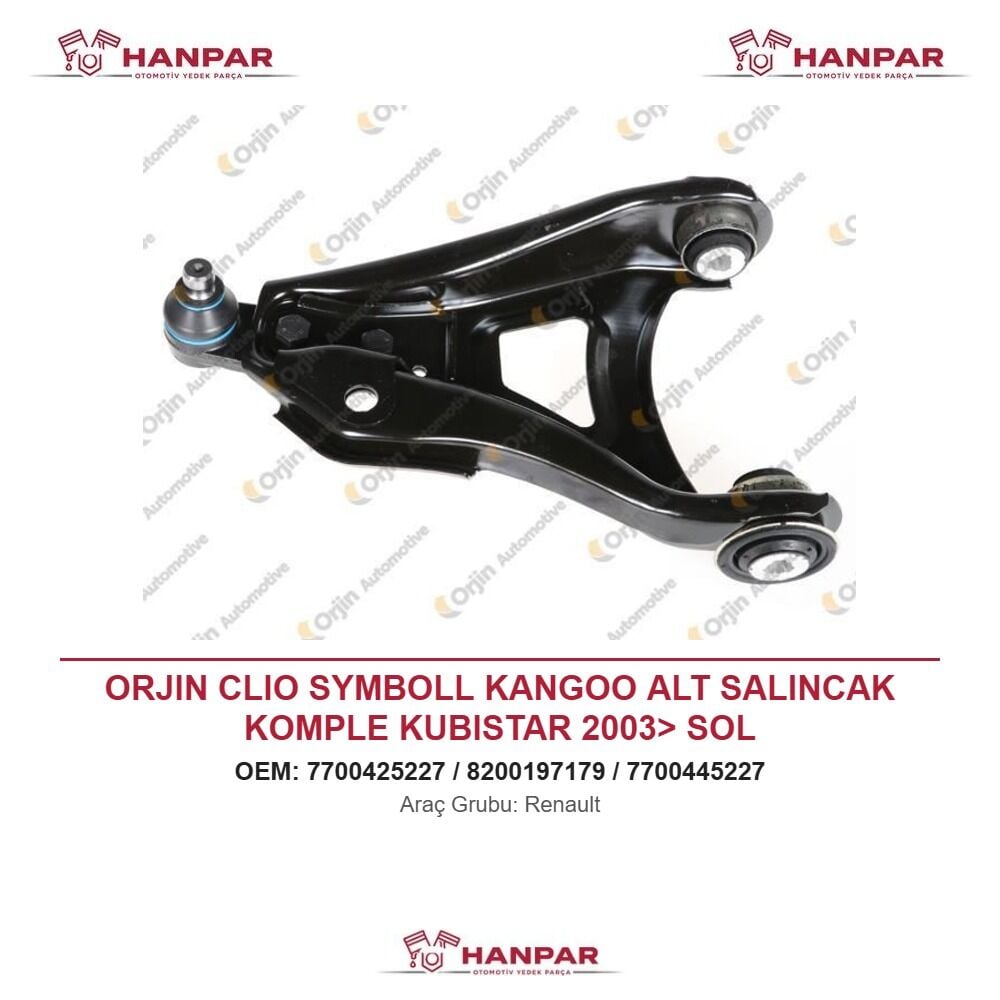 ORJIN CLIO SYMBOLL KANGOO ALT SALINCAK KOMPLE KUBISTAR 2003> SOL