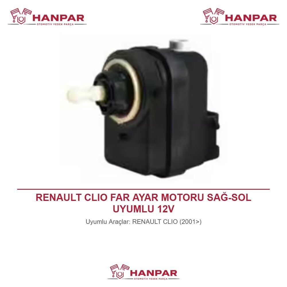 RENAULT CLIO FAR AYAR MOTORU SAĞ-SOL UYUMLU 12V (2001>)