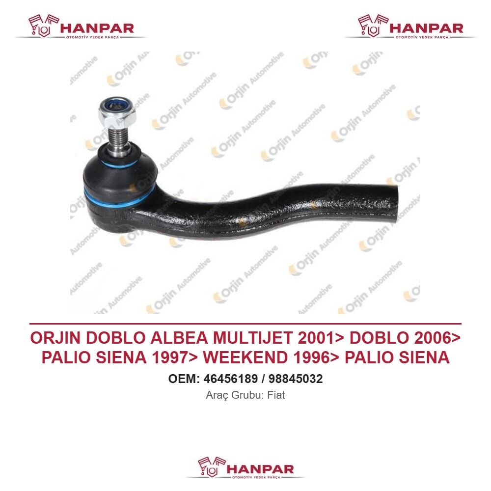 ORJIN DOBLO ALBEA MULTIJET 2001> DOBLO 2006> PALIO SIENA 1997> WEEKEND 1996> PALIO SIENA 2004> ROT BAŞI SOL