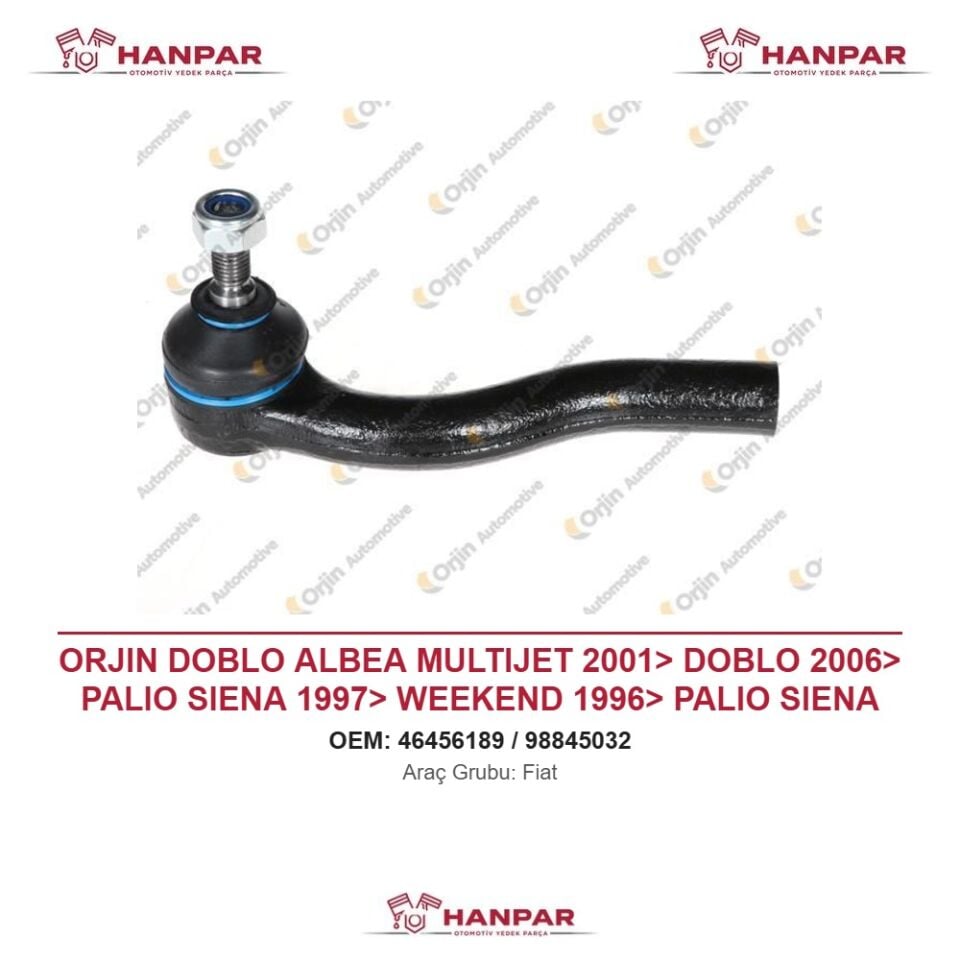 ORJIN DOBLO ALBEA MULTIJET 2001> DOBLO 2006> PALIO SIENA 1997> WEEKEND 1996> PALIO SIENA 2004> ROT BAŞI SOL