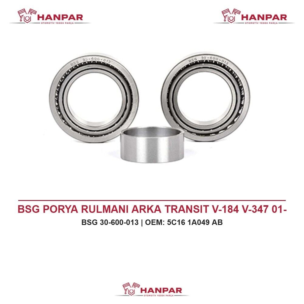 BSG PORYA RULMANI ARKA TRANSIT V-184 V-347 01-