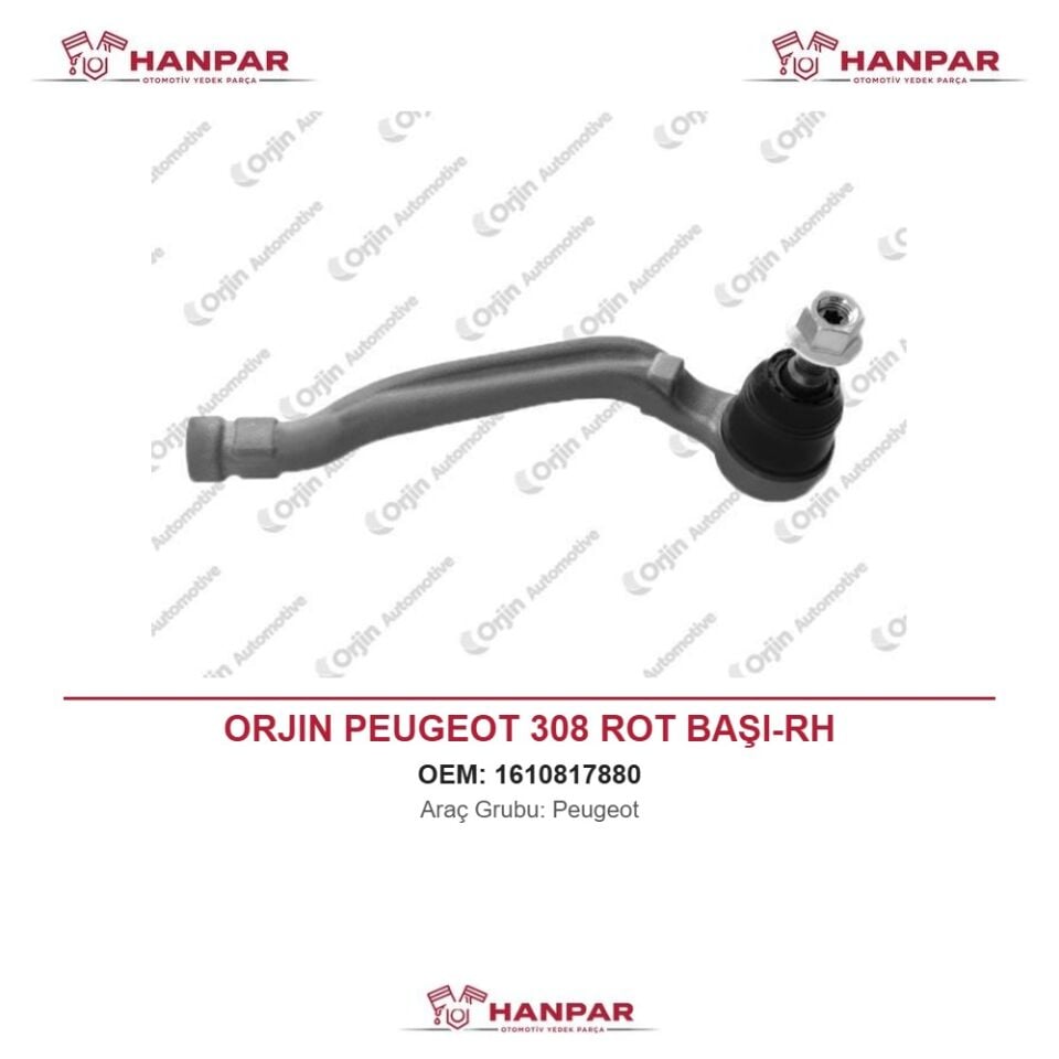 ORJIN PEUGEOT 308 ROT BAŞI-RH