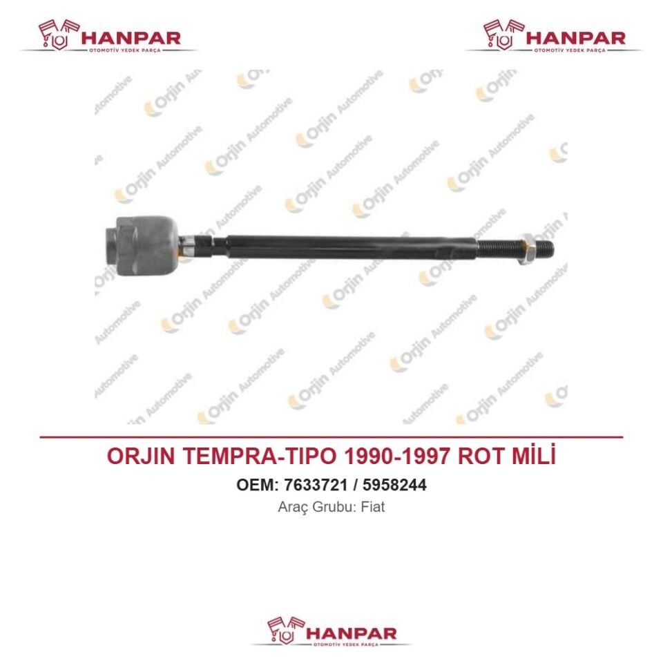 ORJIN TEMPRA-TIPO 1990-1997 ROT MİLİ