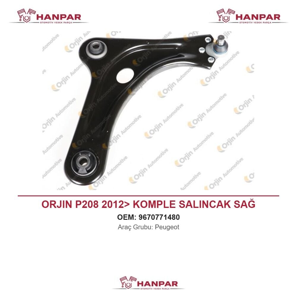 ORJIN P208 2012> KOMPLE SALINCAK SAĞ