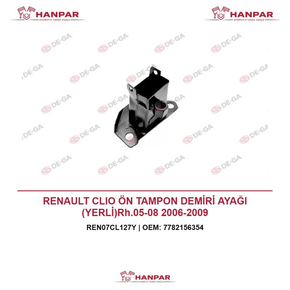 RENAULT CLIO ÖN TAMPON DEMİRİ AYAĞI (YERLİ)Rh.05-08 2006-2009