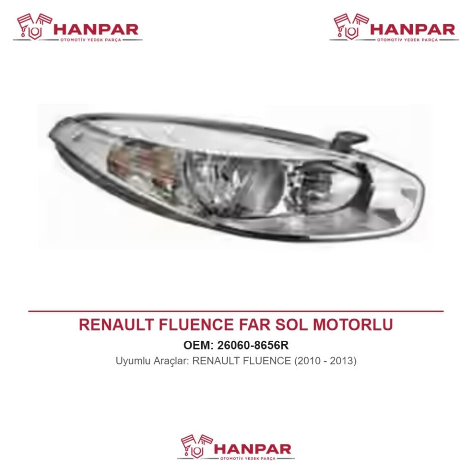 RENAULT FLUENCE FAR SOL MOTORLU (2010-2013)