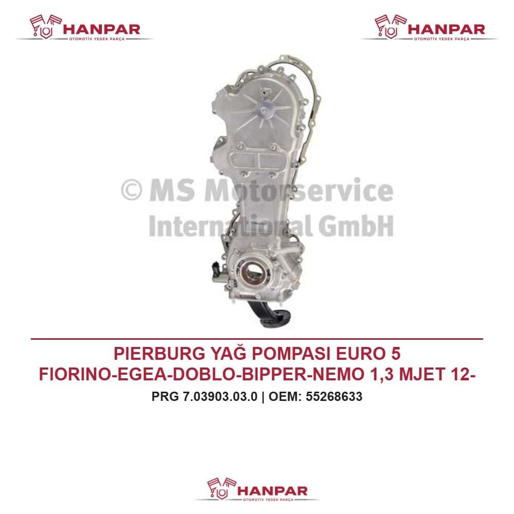 PIERBURG YAĞ POMPASI EURO 5 FIORINO-EGEA-DOBLO-BIPPER-NEMO 1,3 MJET 12-