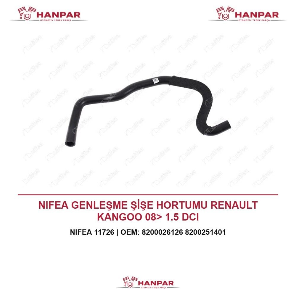NIFEA GENLEŞME ŞİŞE HORTUMU RENAULT KANGOO 08> 1.5 DCI
