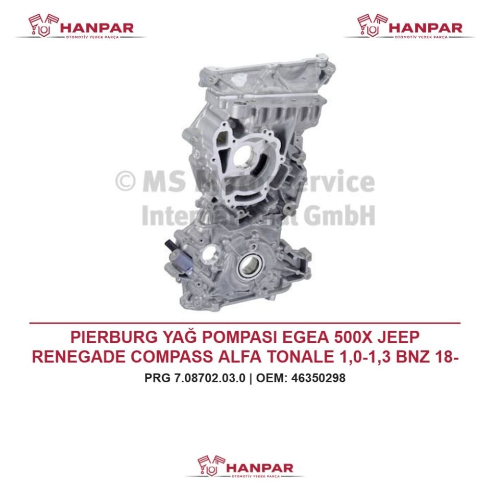 PIERBURG YAĞ POMPASI EGEA 500X JEEP RENEGADE COMPASS ALFA TONALE 1,0-1,3 BNZ 18-