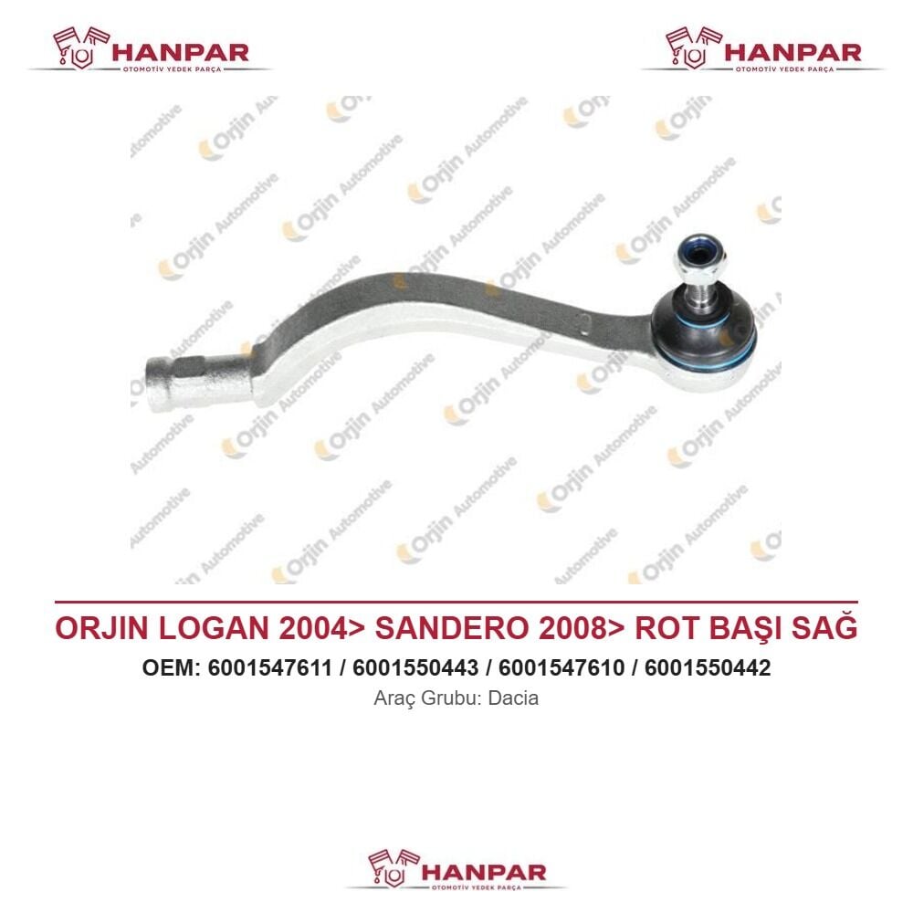ORJIN LOGAN 2004> SANDERO 2008> ROT BAŞI SAĞ