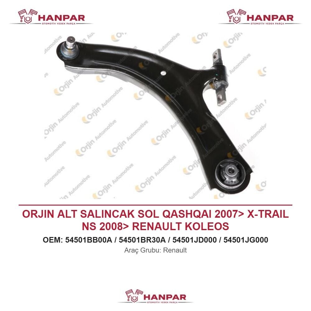 ORJIN ALT SALINCAK SOL QASHQAI 2007> X-TRAIL NS 2008> RENAULT KOLEOS