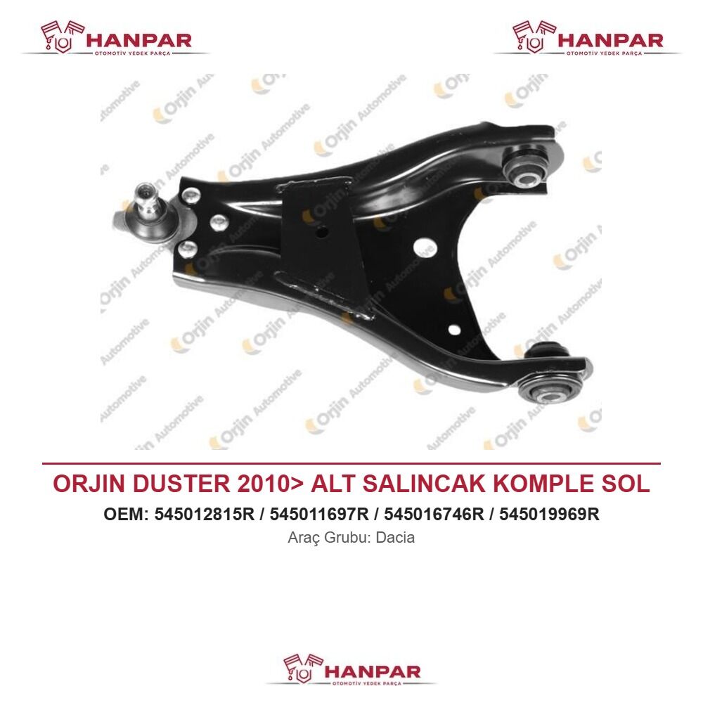 ORJIN DUSTER 2010> ALT SALINCAK KOMPLE SOL
