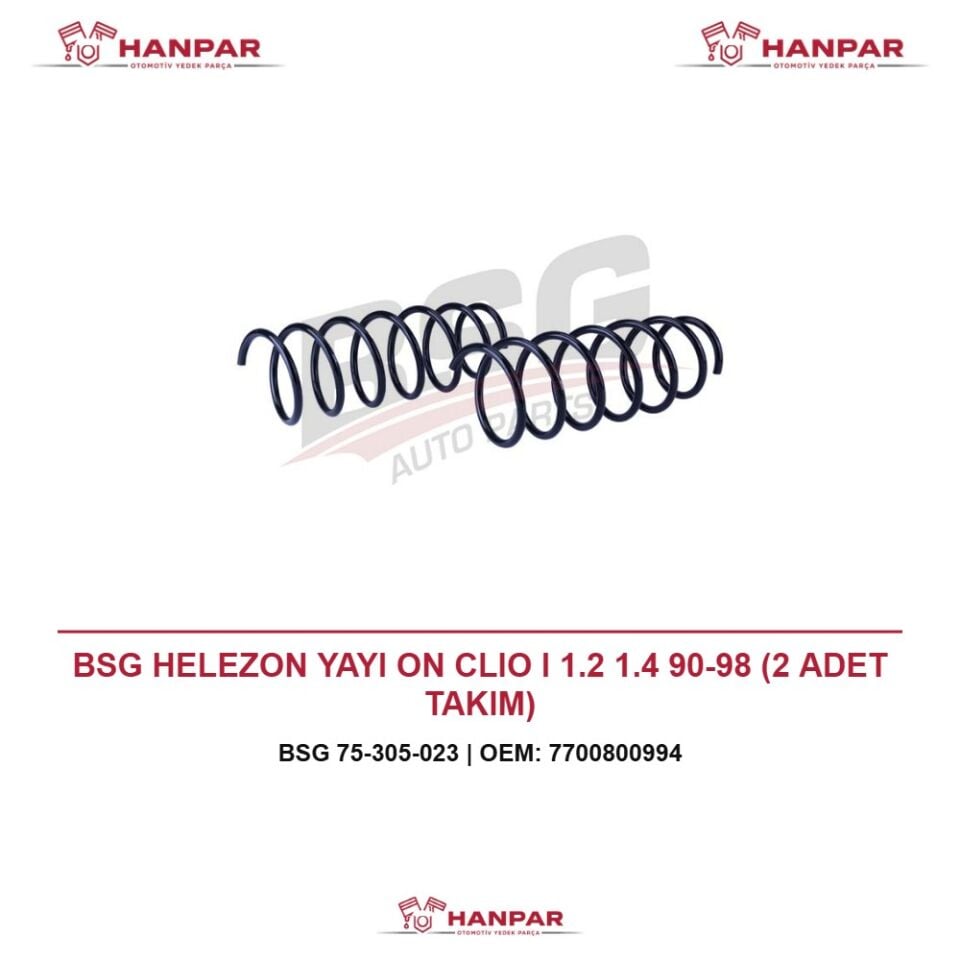 BSG HELEZON YAYI ON CLIO I 1.2 1.4 90-98 (2 ADET TAKIM)