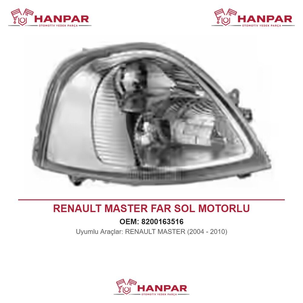 RENAULT MASTER FAR SOL MOTORLU (2004-2010)