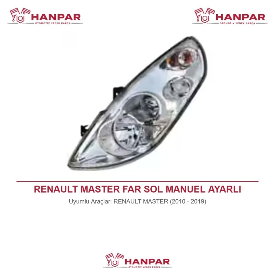 RENAULT MASTER FAR SOL MANUEL AYARLI (2010-2019)