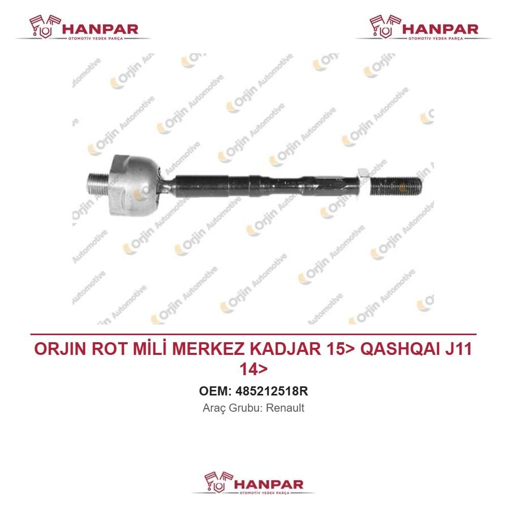 ORJIN ROT MİLİ MERKEZ KADJAR 15> QASHQAI J11 14>