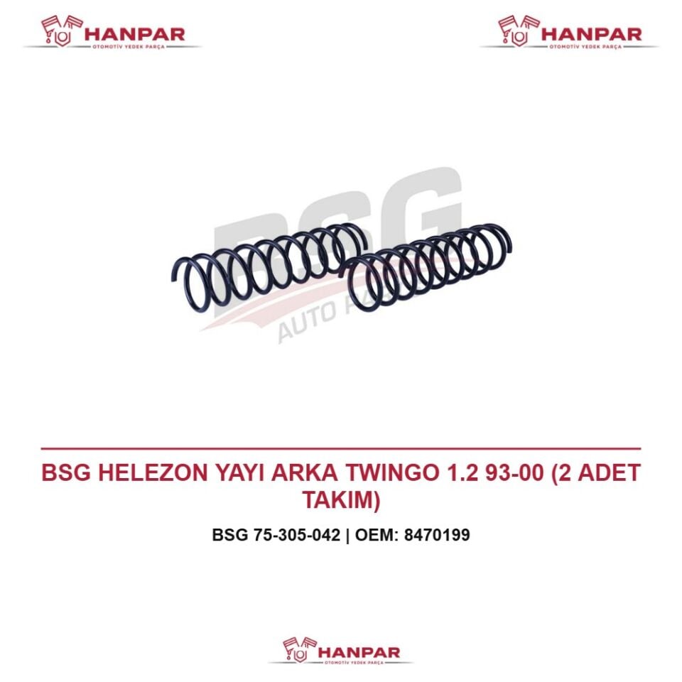 BSG HELEZON YAYI ARKA TWINGO 1.2 93-00 (2 ADET TAKIM)